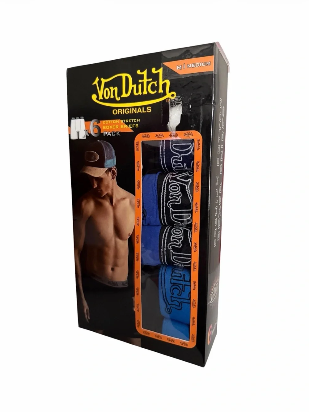 Von Dutch 6 Pack Boxer Briefs - Mens Size Medium | NEW